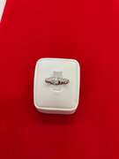 CERTIFIED LADIES 14K WHITE GOLD AND DIAMOND RING