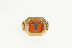 10K Yellow Gold 1932 Frederick City Hospital Carnelian Ring