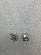 14K WHITE GOLD DIAMOND STUD EARRINGS