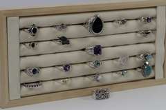 Sterling Silver Curated Ring Assortment Various Sizes & Styles (20 Ring Lot)