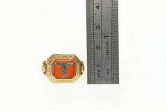 10K Yellow Gold 1932 Frederick City Hospital Carnelian Ring