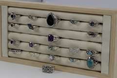 Sterling Silver Curated Ring Assortment Various Sizes & Styles (20 Ring Lot)