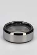 Men's Tungsten Carbide Shiny Flat Face Wedding Band Comfort Fit Ring Size 7
