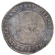 1661 Spanish Netherlands 1/2 Ducaton - Shipwreck