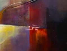 Sussan Afrasiabian Original Oil on Canvas "Wild Tulip"