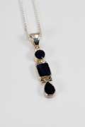 Sterling Silver Iolite Pendant
