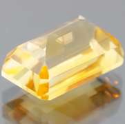 Bright 13.48ct untreated emerald cut Citrine