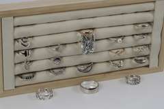 Sterling Silver Curated Ring Assortment Various Sizes & Styles (20 Ring Lot)