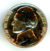 Uncirculated 1954 Jefferson Nickel