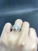 UNIQUE MARQUISE DIAMOND ENGAGEMENT RING WITH SIDE STONES