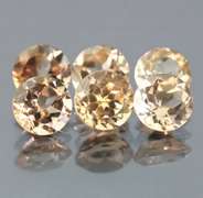 Matched! 6 piece 14.53ct full fire Imperial Topaz set