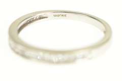 14K White Gold 0.33 Ctw Diamond Classic Wedding Band Ring