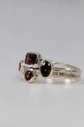 Sterling Silver Natural Garnet Gemstone Ring