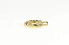 10K Yellow Gold Mother Child Diamond Heart Love Symbol Pendant