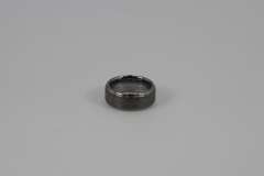 8mm Tungsten Carbide Wedding Band w/Greek Key Design Size 6