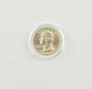 1964-D Washington Quarter Orig. Binion Silver Hoard Sampler 49/400 COA