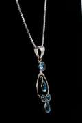 Sterling Silver Blue Topaz Pendant