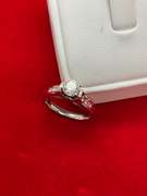 CERTIFIED LADIES PLATINUM AND DIAMOND RING