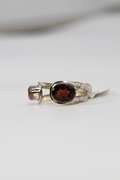 Sterling Silver Garnet Gemstone Ring