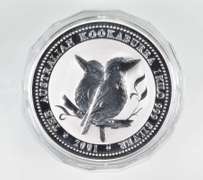 2001 Australia 30 Dollars - Kookaburra - 1 Kilo .999 Fine Silver