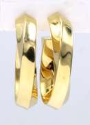 Tiffany & Co. Polished Oval Twisted Hoop Earrings
