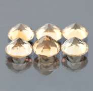 Matched! 6 piece 14.53ct full fire Imperial Topaz set