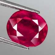 Vivid imperial red 3.04ct oval cut Ruby