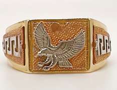 Men's 14kt Yellow & Rose Gold Ring