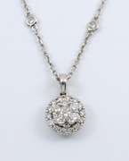 Stylish Diamond Necklace and Pendant