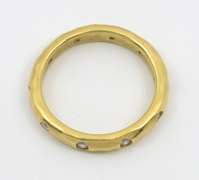 Useful Band with Flush Set Diamonds
