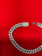 CERTIFIED BRAND NEW MEN'S CUBA LINK DIAMOND BRACELET