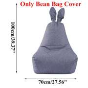 Rabbit Shape Bean Bag Chair Seat Sofa Cover