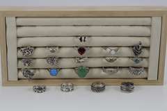 .925 Sterling Silver Ring Assortment Various Sizes & Styles (20 Ring Lot)