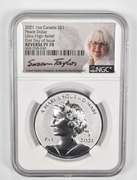 PEV PF70 2021 Canada Silver Dollar - Peace Dollar Signed - Graded NGC