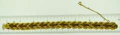 12KT Yellow Gold Filled Double Rope Chain Bracelet