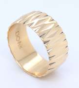 Favorite Yellow Gold Abstract Marquise Band