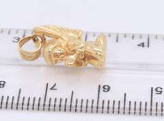 Beautiful Yellow Gold Kneeling Angel Charm