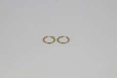 10k Yellow Gold Lever Back Hoop Earring Set Lot of 5 Pairs Various Sizes