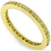 0.50ct GENUINE DIAMOND 14K YELLOW GOLD PLATED OVER SILVER VICTORIAN