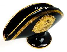 Vintage Greek Mythology Napkin Holder & Shakers, 24K Gold