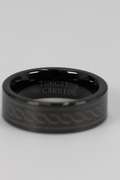 Men's Tungsten Carbide Celtic Design Wedding Band Comfort Fit Ring Size 5
