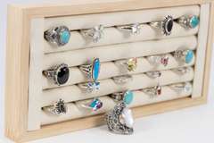 .925 Sterling Silver Curated 20 Ring Lot Various Sizes & Styles