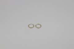 10k Yellow Gold Endless Hoop Earrings Lot of 5 Pairs 12.5mm