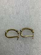 BRAND NEW 14K YELLOW GOLD AND DIAMOND EARRINGS.
