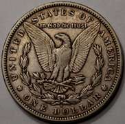 1899-S Morgan Silver Dollar, Circulated.