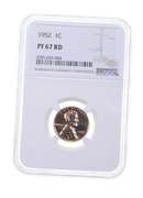 PF67 RD 1952 Lincoln Wheat Cent - Graded NGC