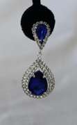 Sapphire Color  Fashion  Design Earrings