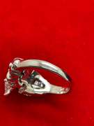 CERTIFIED LADIES 14K WHITE GOLD DIAMOND ENGAGEMENT RING. 2.77 CARATS.
