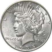 1935-S Peace Silver Dollar