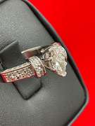 CERTIFIED LADIES 14K WHITE GOLD AND DIAMOND RING